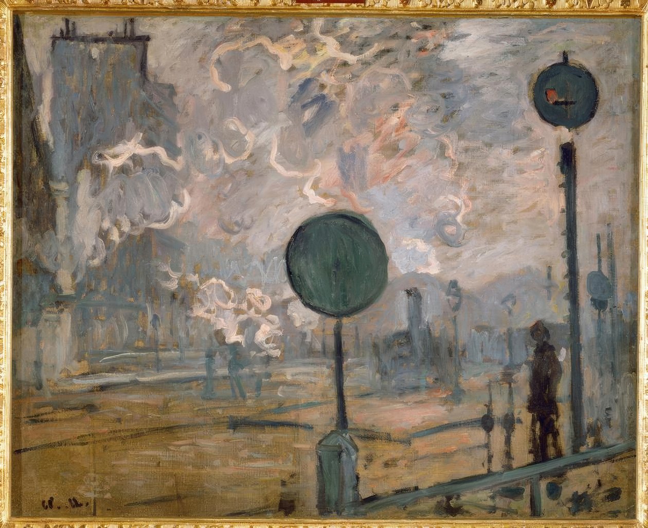 Gare Saint-Lazare fora (o sinal) de Claude Monet