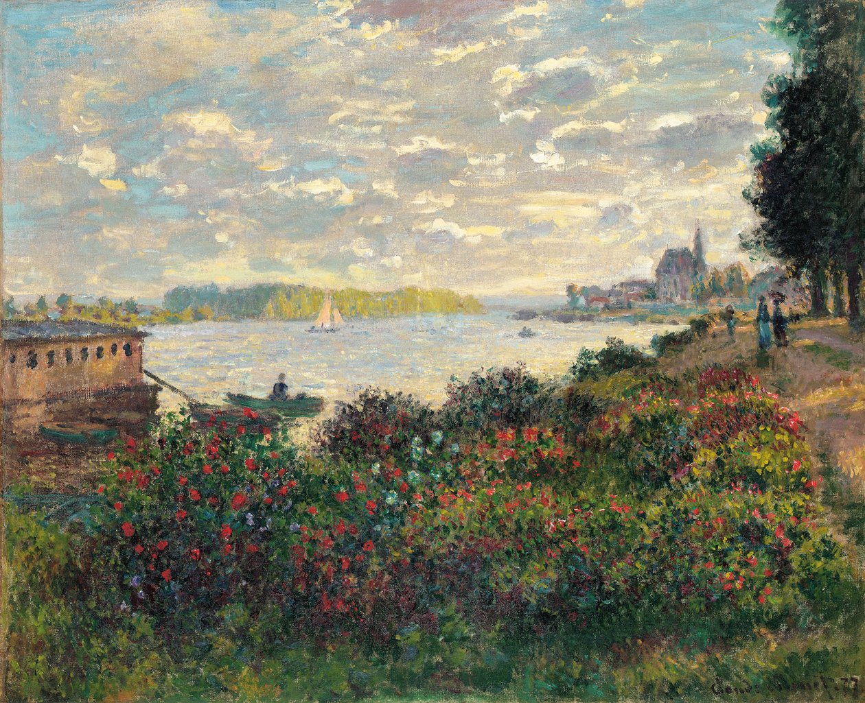 O Sena em Argenteuil de Claude Monet