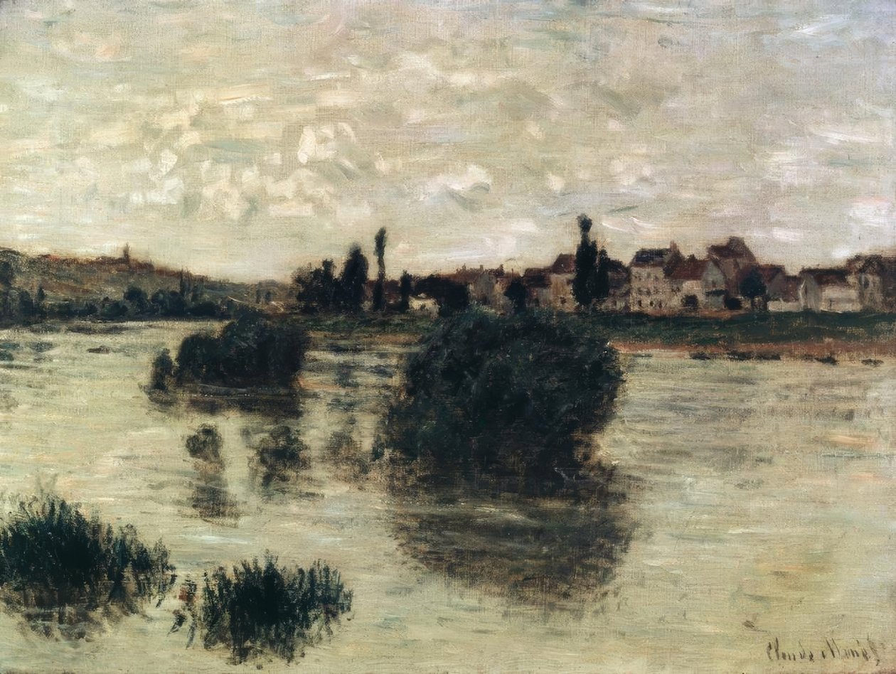 O Sena em Lavacourt de Claude Monet