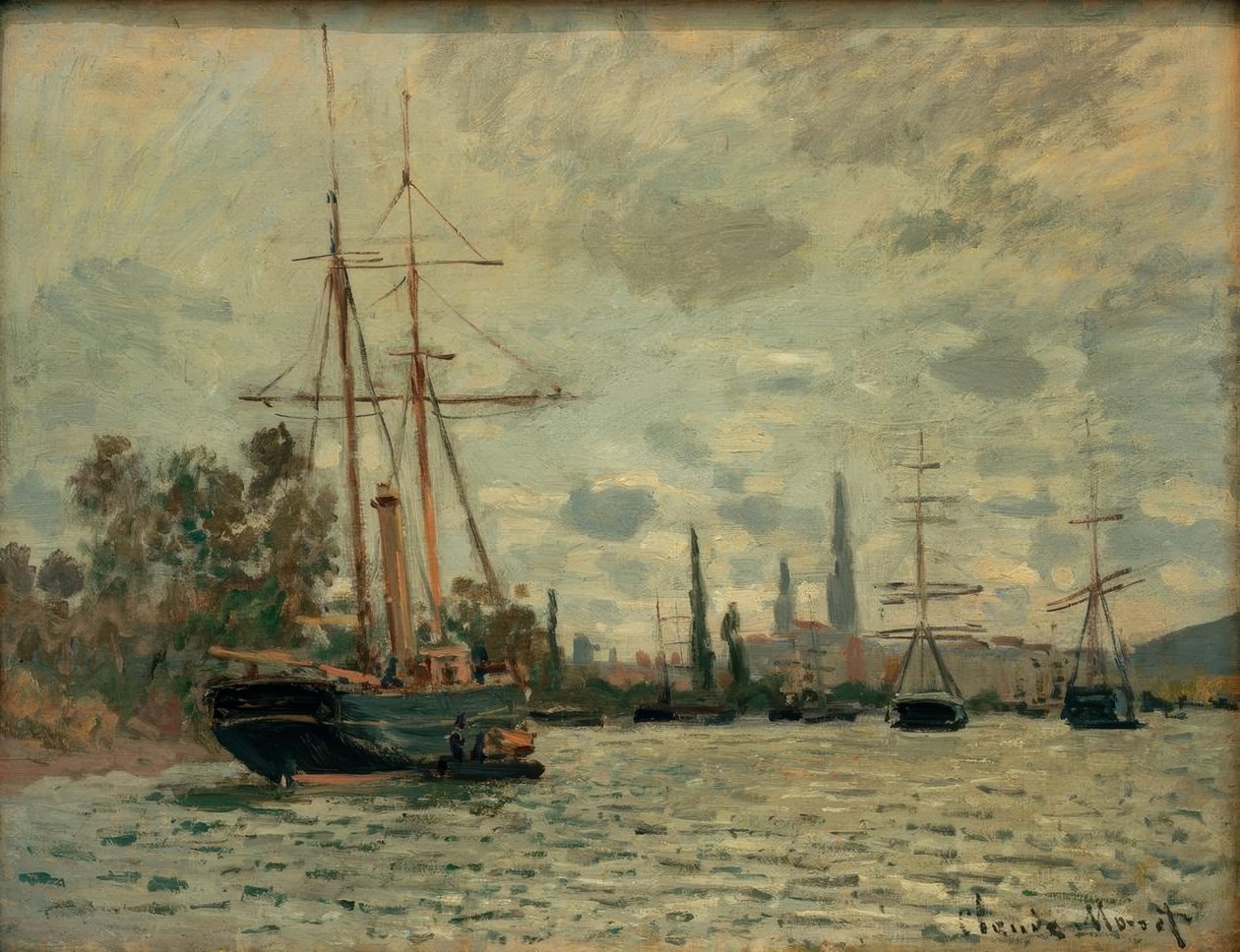 La Seine à Rouen (Sena em Rouen) de Claude Monet