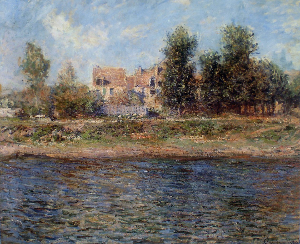 O berg de La Sena, 1880. de Claude Monet