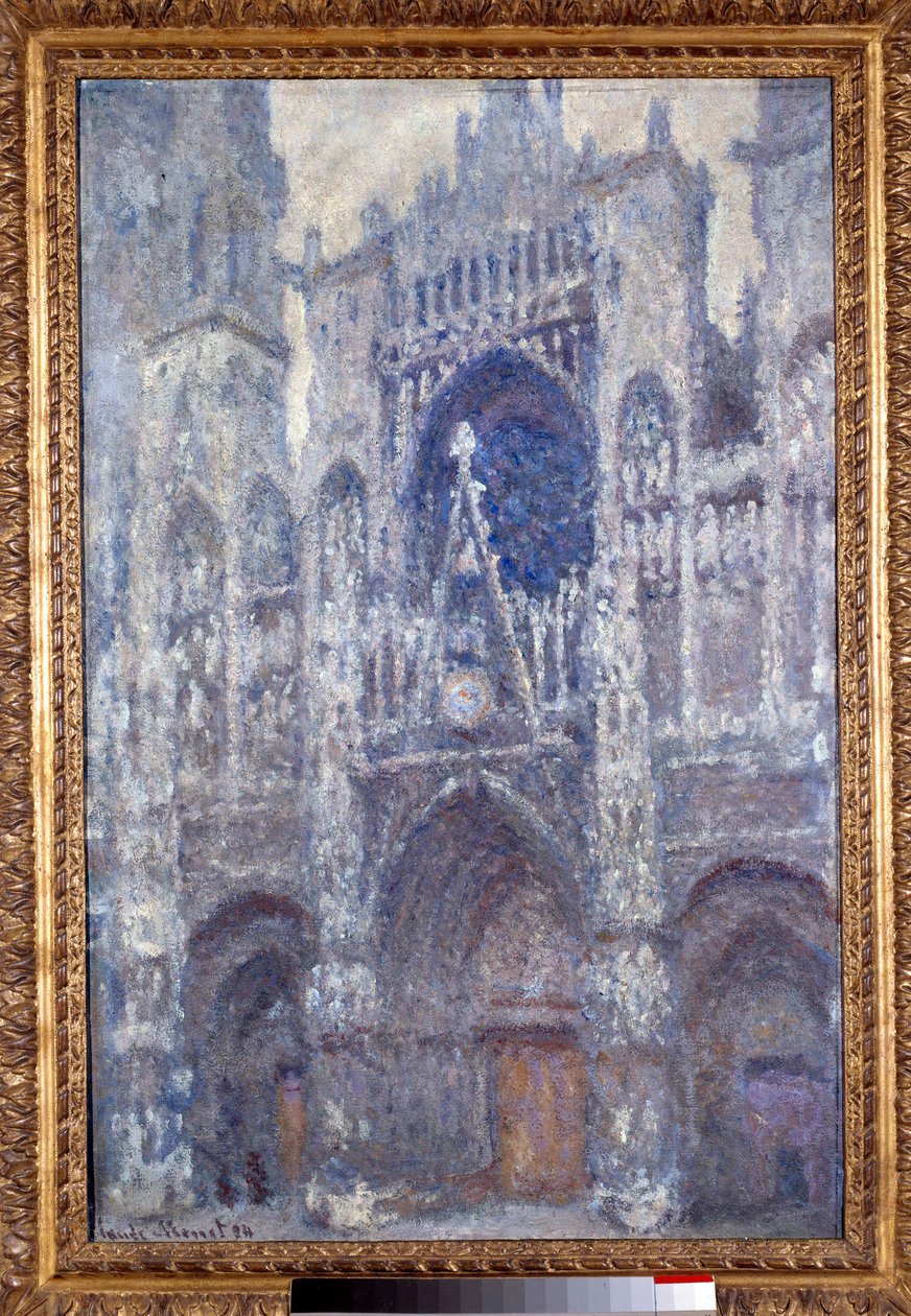 La cathedrale Notre Dame de Rouen, le portal, temps gris, harmonie grise Pintura de Claude Monet (1840-1926) 1892 Sol. 1x0,65 m Paris, musee d