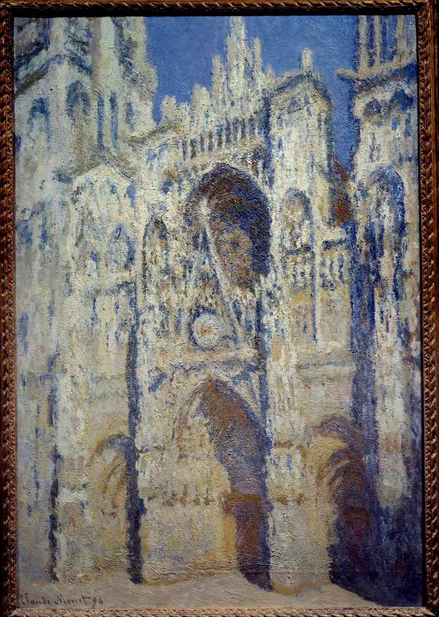 La cathedrale de Rouen, le portal et la tower Saint Romain, plein soleil harmony bleu et gold Pintura de Claude Monet (1840-1926) 1893 Sol. 1,07 x 0,73 m Paris, musee d