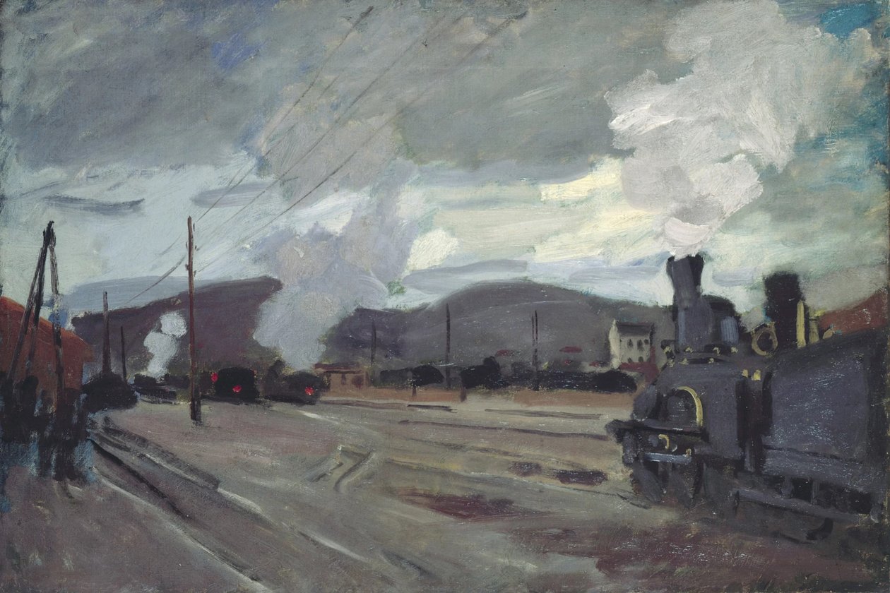 Estação Argenteuil, 1872. de Claude Monet