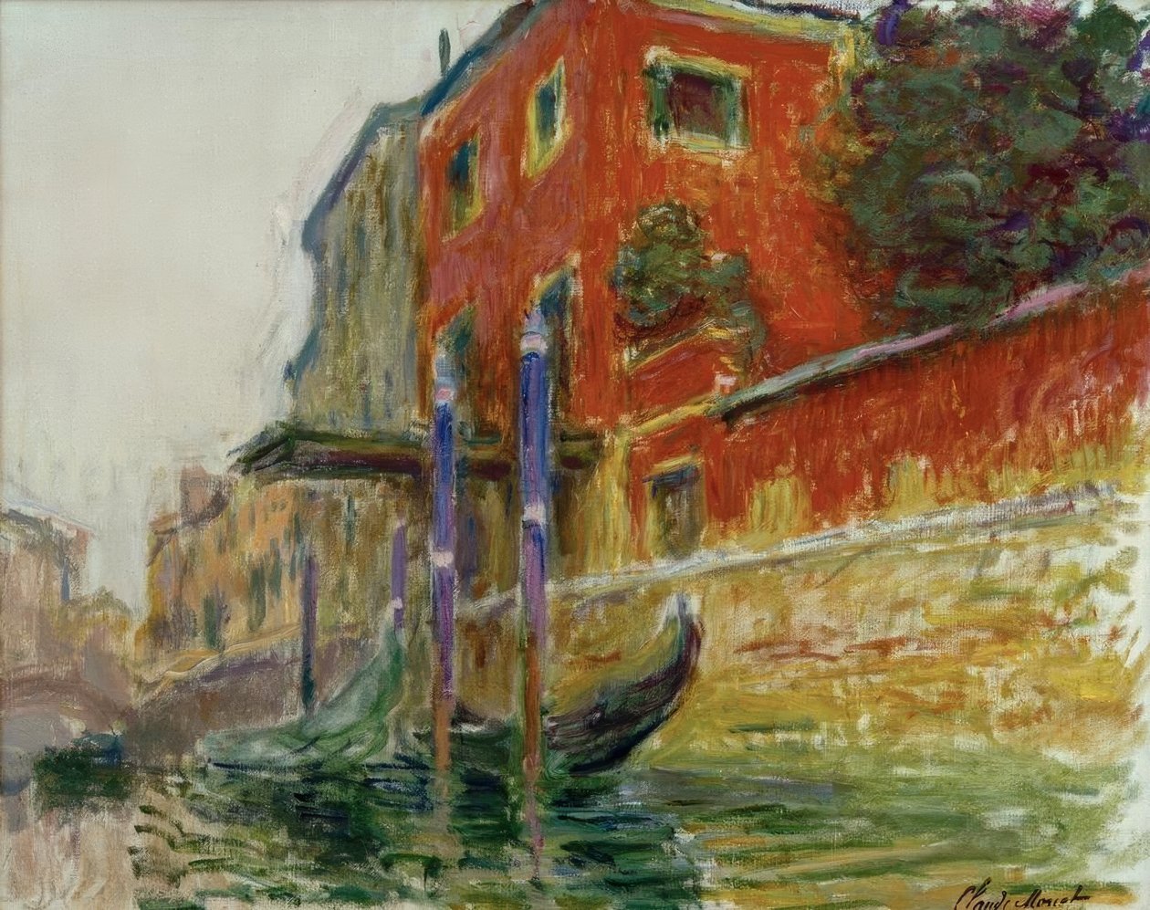 A casa vermelha, esboço de Claude Monet