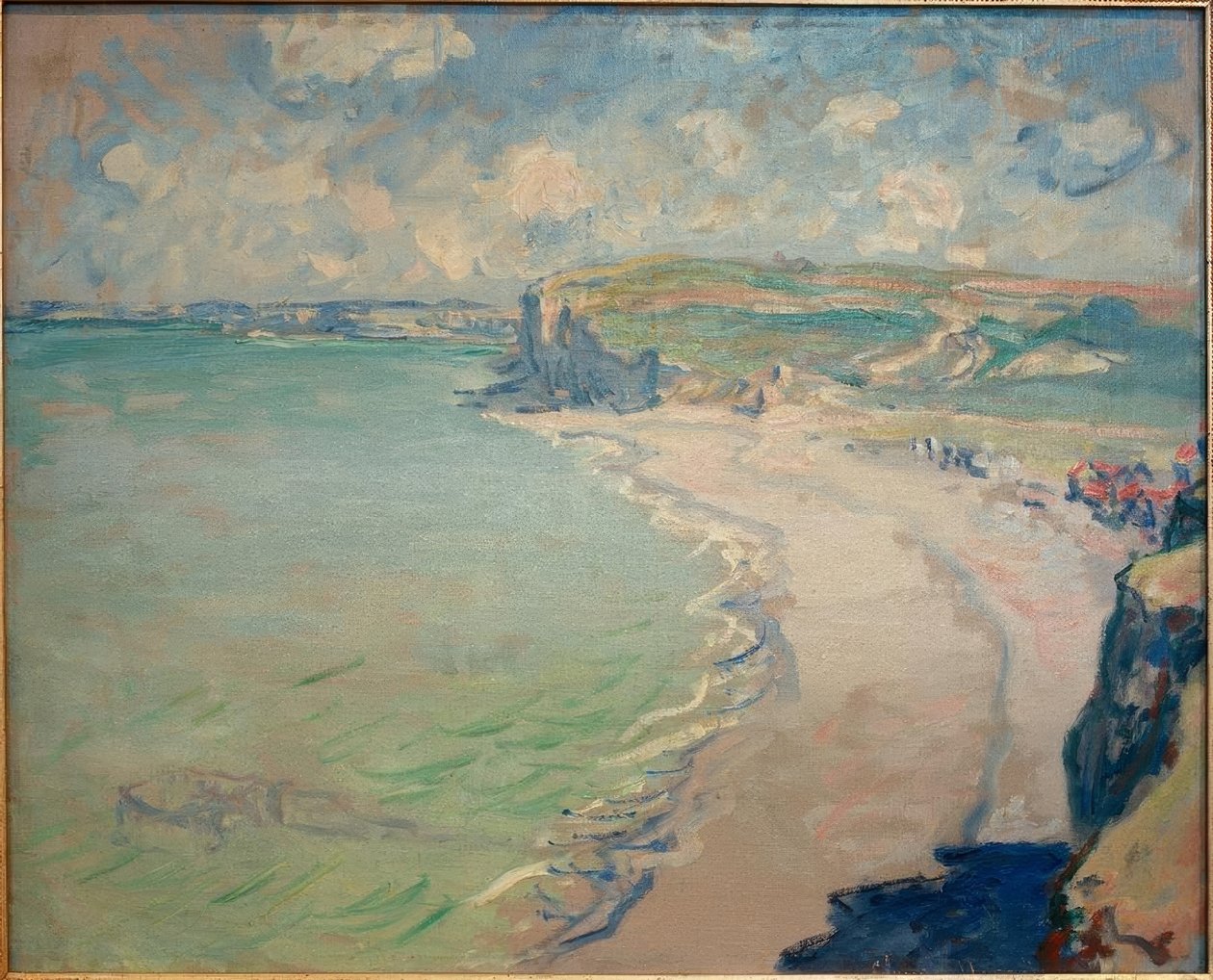A praia de Pourville (Der Strand von Pourville) de Claude Monet