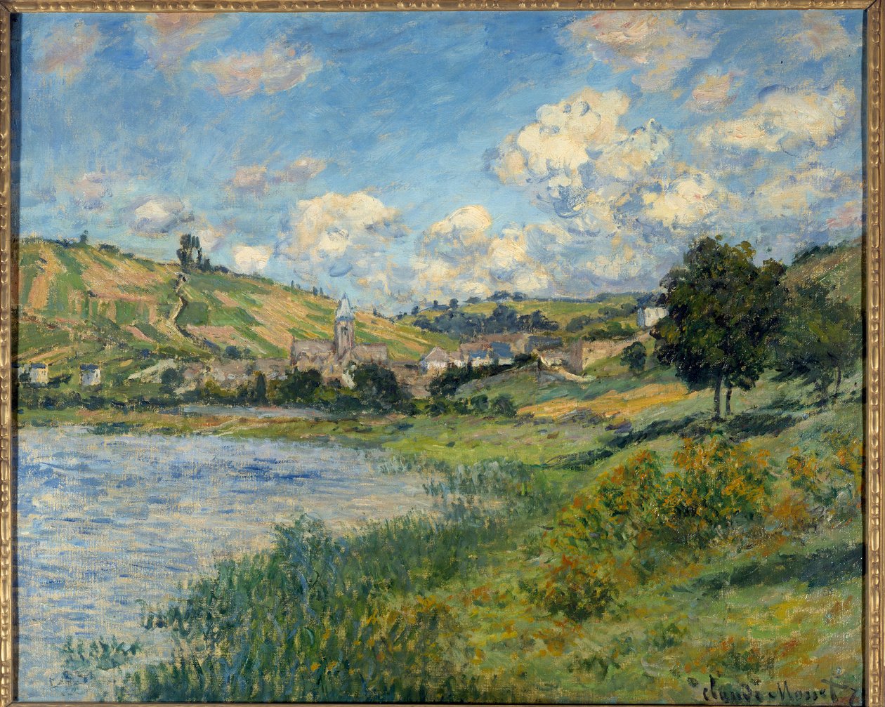 Paisagem. Vetheuil. Pintura de Claude Monet (1840-1926) de Claude Monet