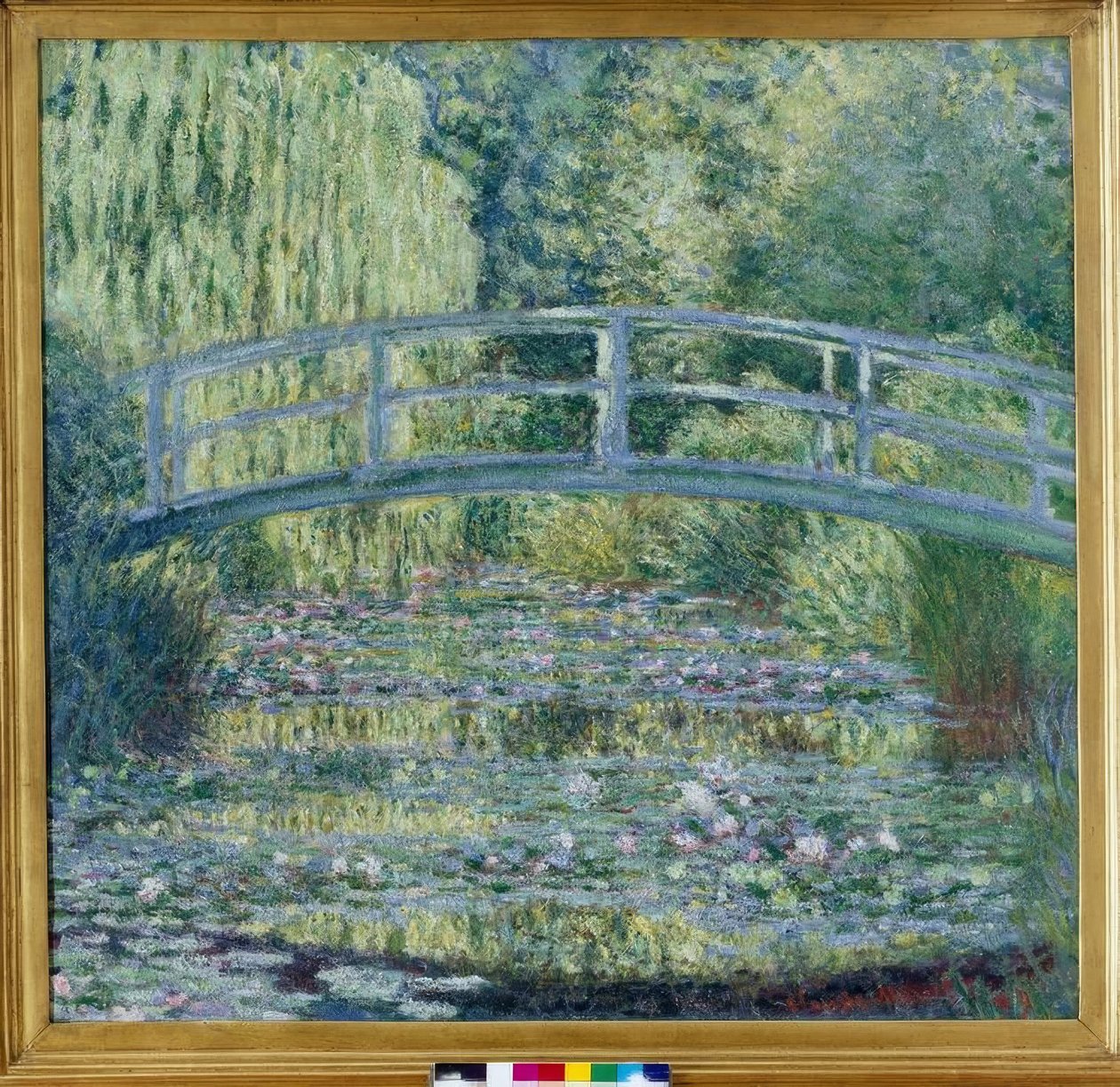 O lago dos lírios de água, harmonia verde de Claude Monet