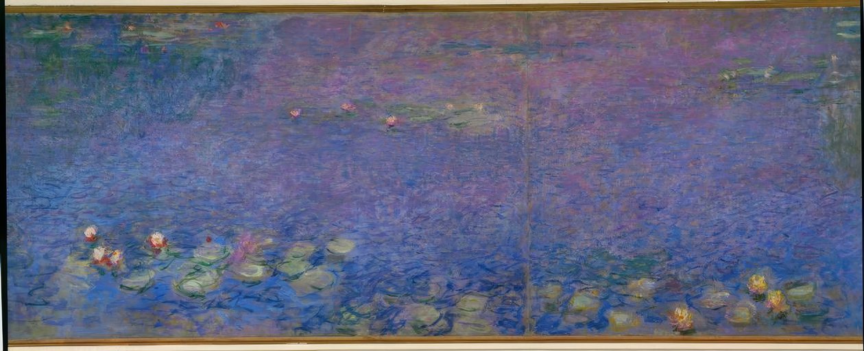 A bacia com nenúfares sem salgueiros, manhã de Claude Monet