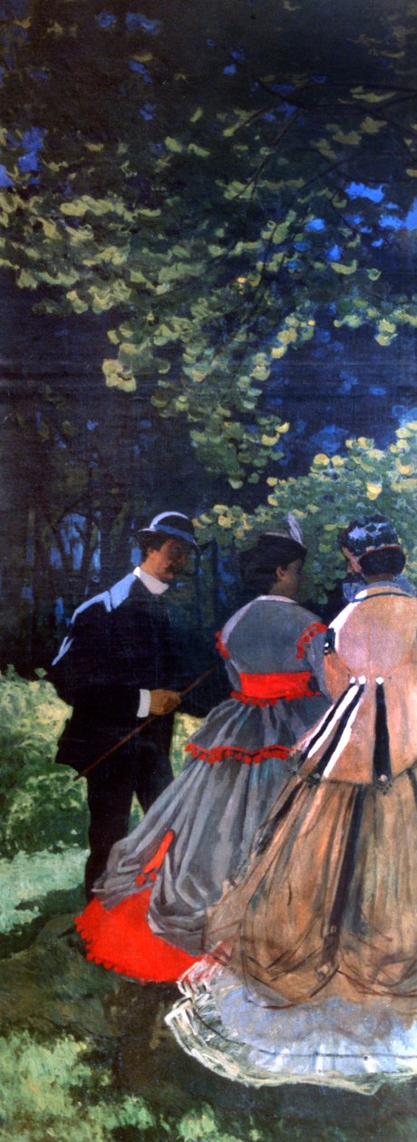 Almoço na grama, painel esquerdo, 1865 de Claude Monet
