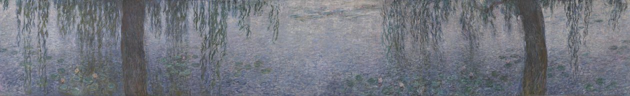 A manhã clara junto aos salgueiros de Claude Monet