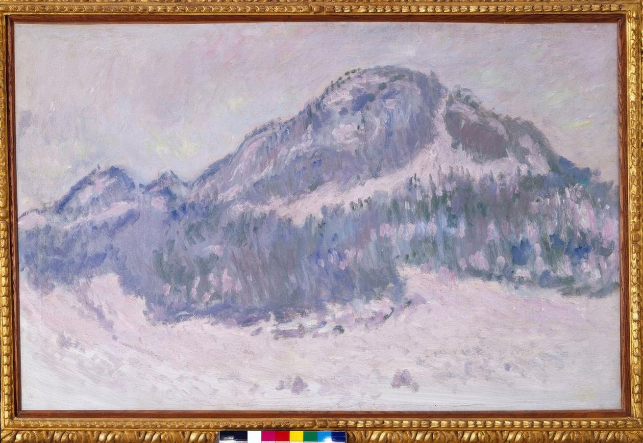 Monte Kolsaas na Noruega (Monte Kolsaas, reflexões rosa) de Claude Monet
