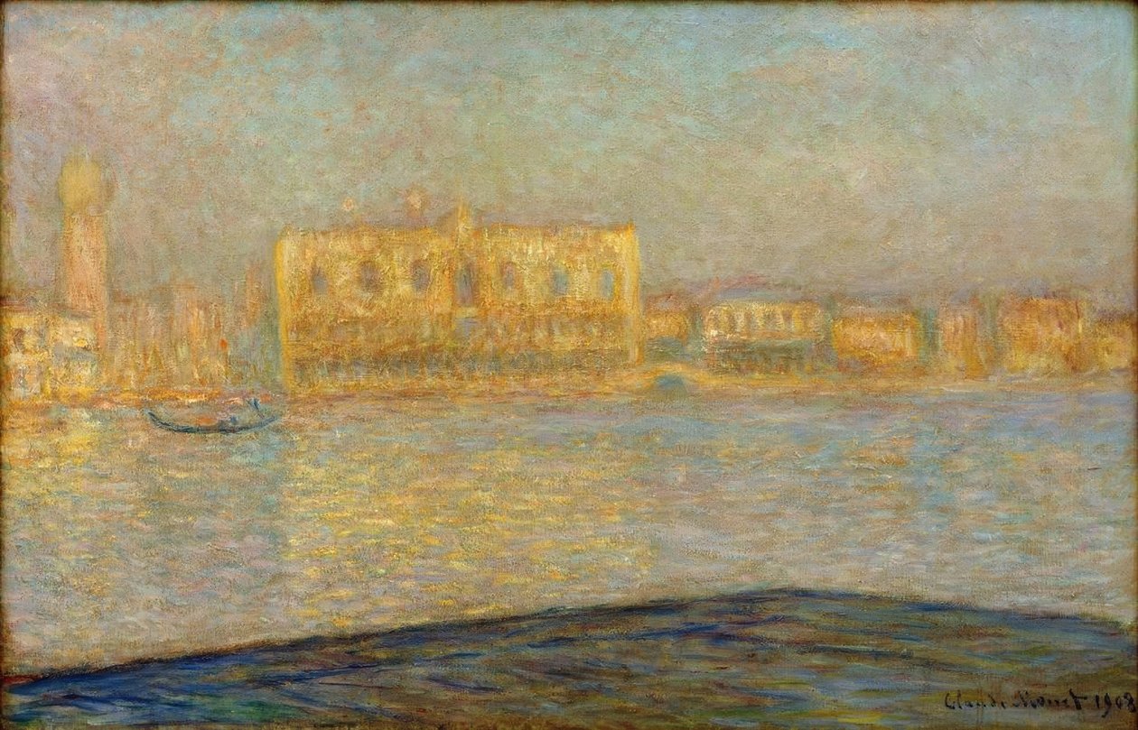 O Palácio Ducal visto de Saint-Georges major de Claude Monet