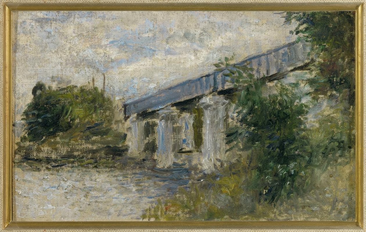A ponte ferroviária, Argenteuil de Claude Monet
