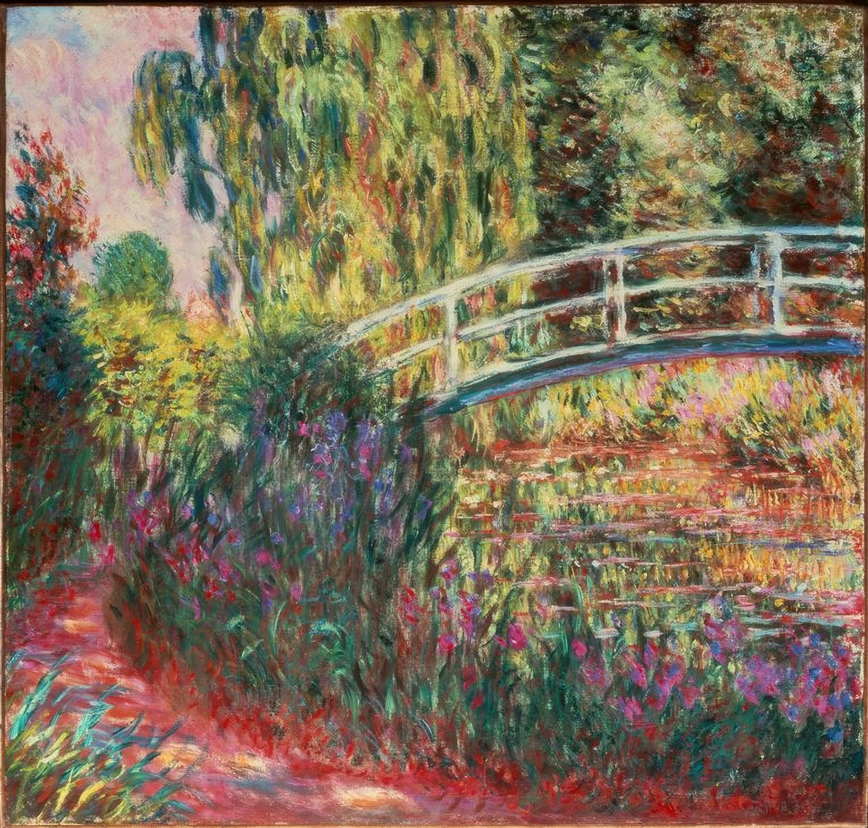 A ponte japonesa de Claude Monet