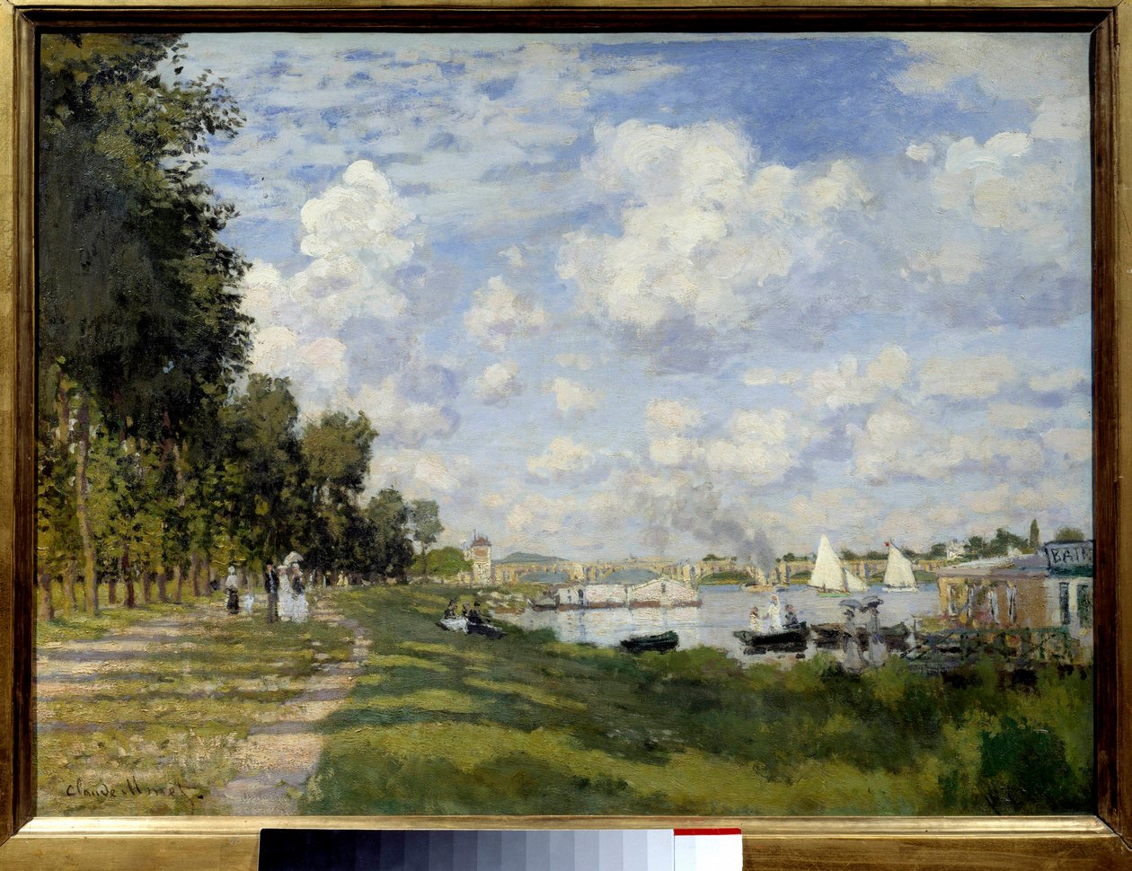 Pintura da Bacia de Argenteuil de Claude Monet (1840-1926) 1872 Sol. 0,6x0,8 m Paris, musee d
