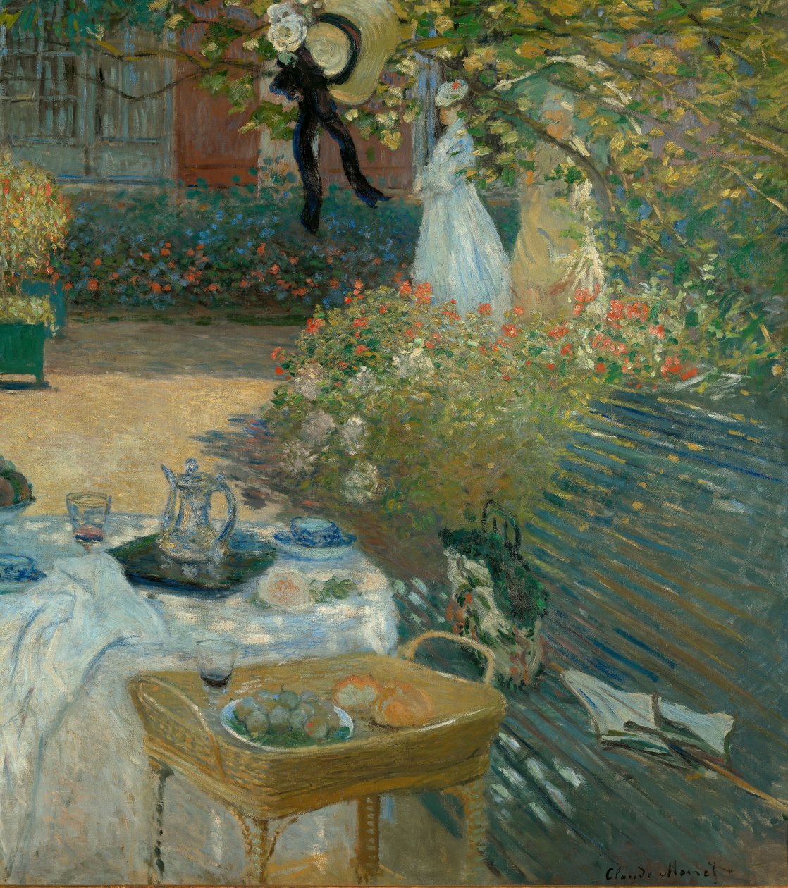 Almoço no jardim de Monet em Argenteuil de Claude Monet