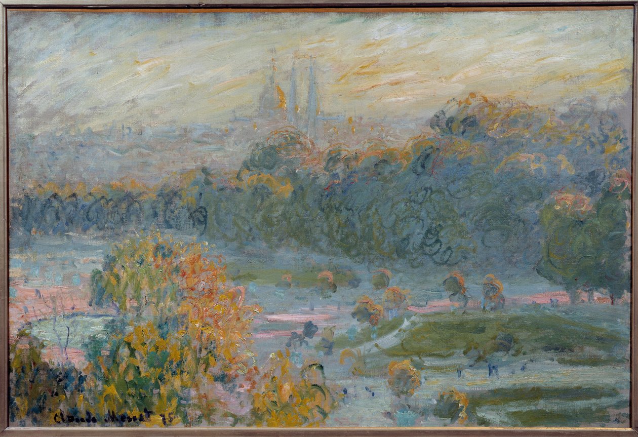 Le jardin des Tuileries Pintura de Claude Monet (1840-1926) 1875 Sol. 0,5x0,75 m Paris, musee d