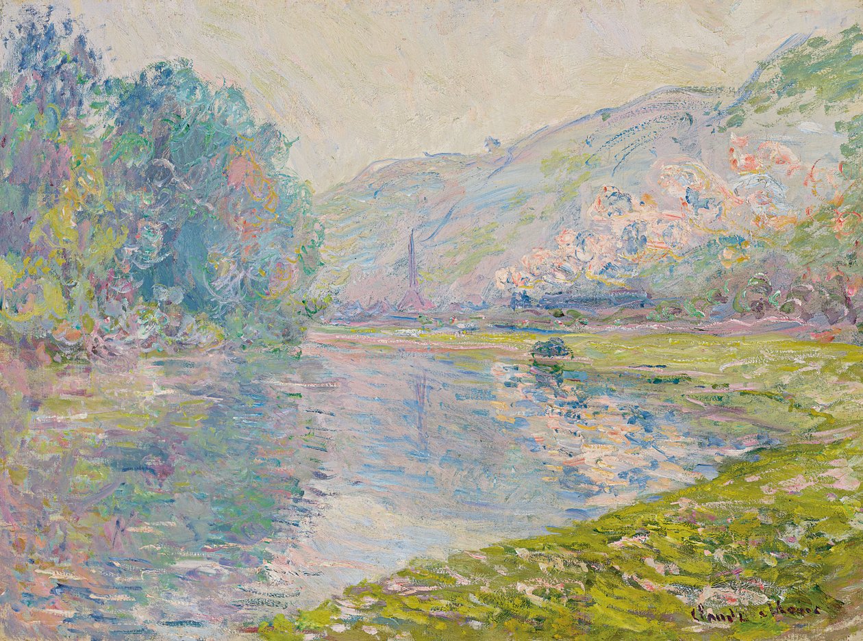 O comboio em Jeufosse de Claude Monet