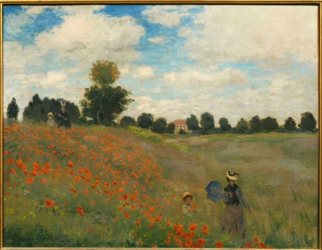 Papoilas em Argenteuil de Claude Monet