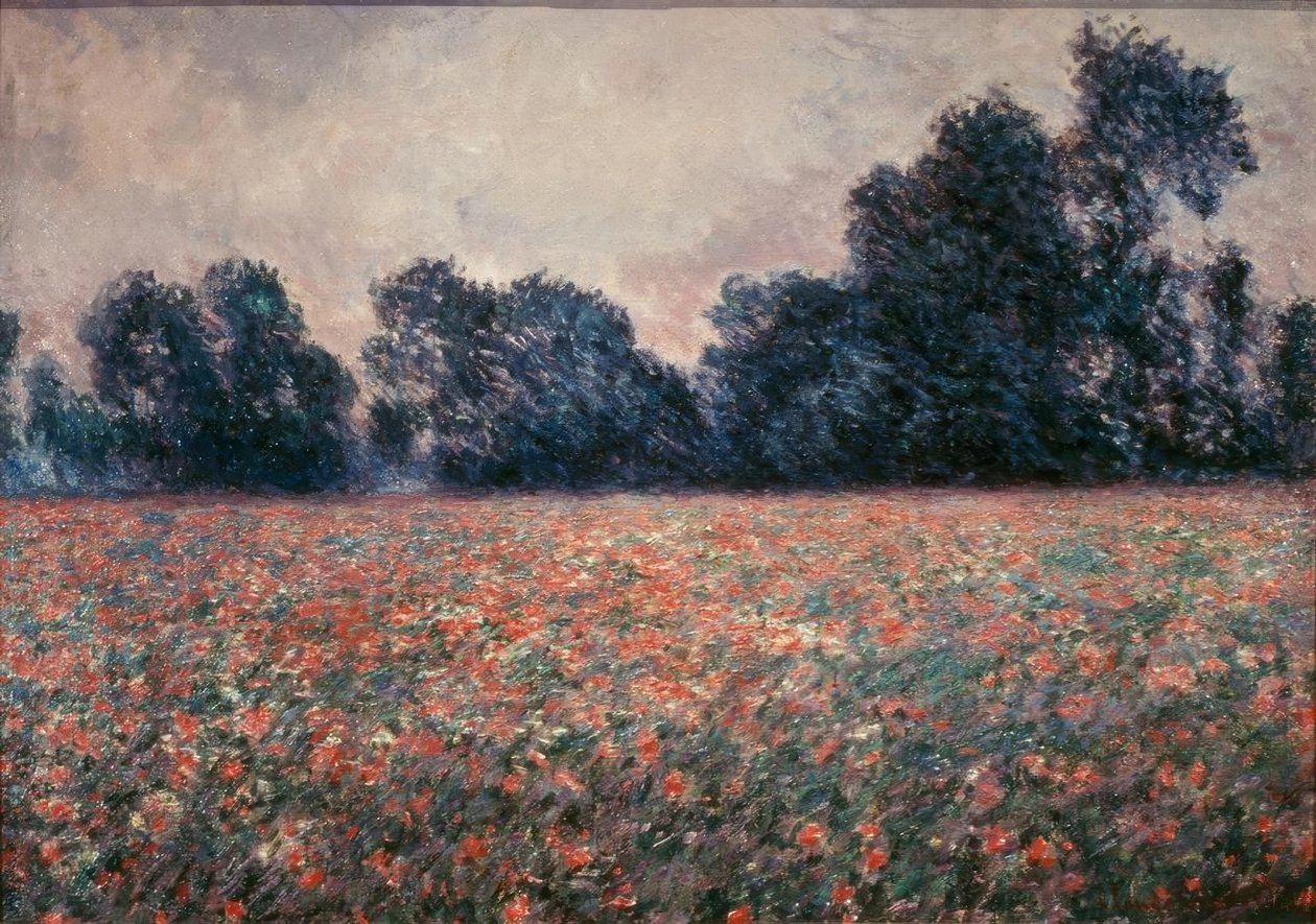Papoilas em Giverny de Claude Monet