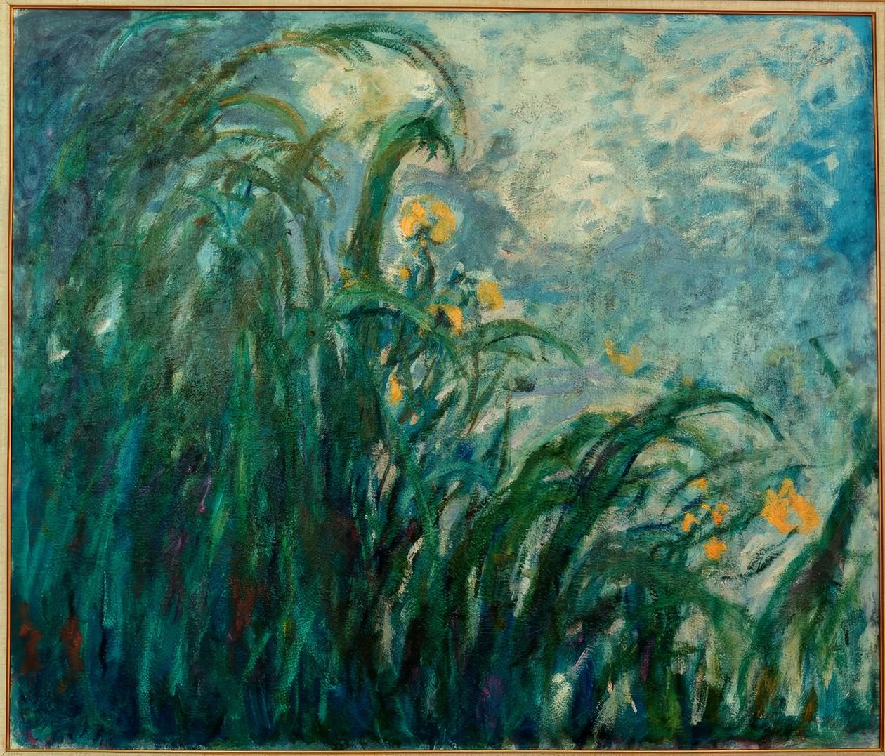 Les Iris jaunes (íris amarelas) de Claude Monet