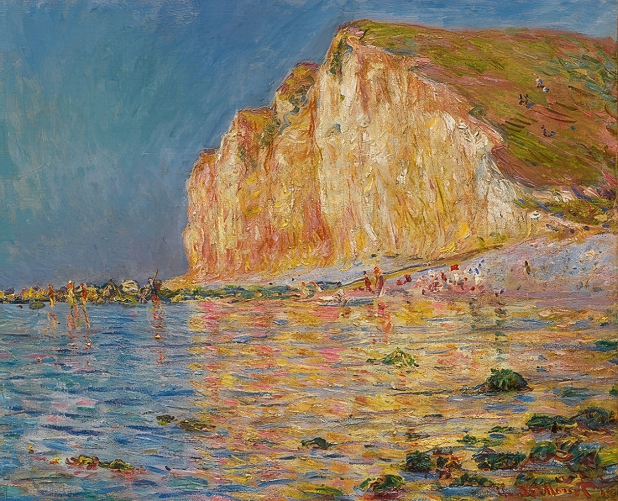 Les Petites-Dalles bei Ebbe. 1884 de Claude Monet