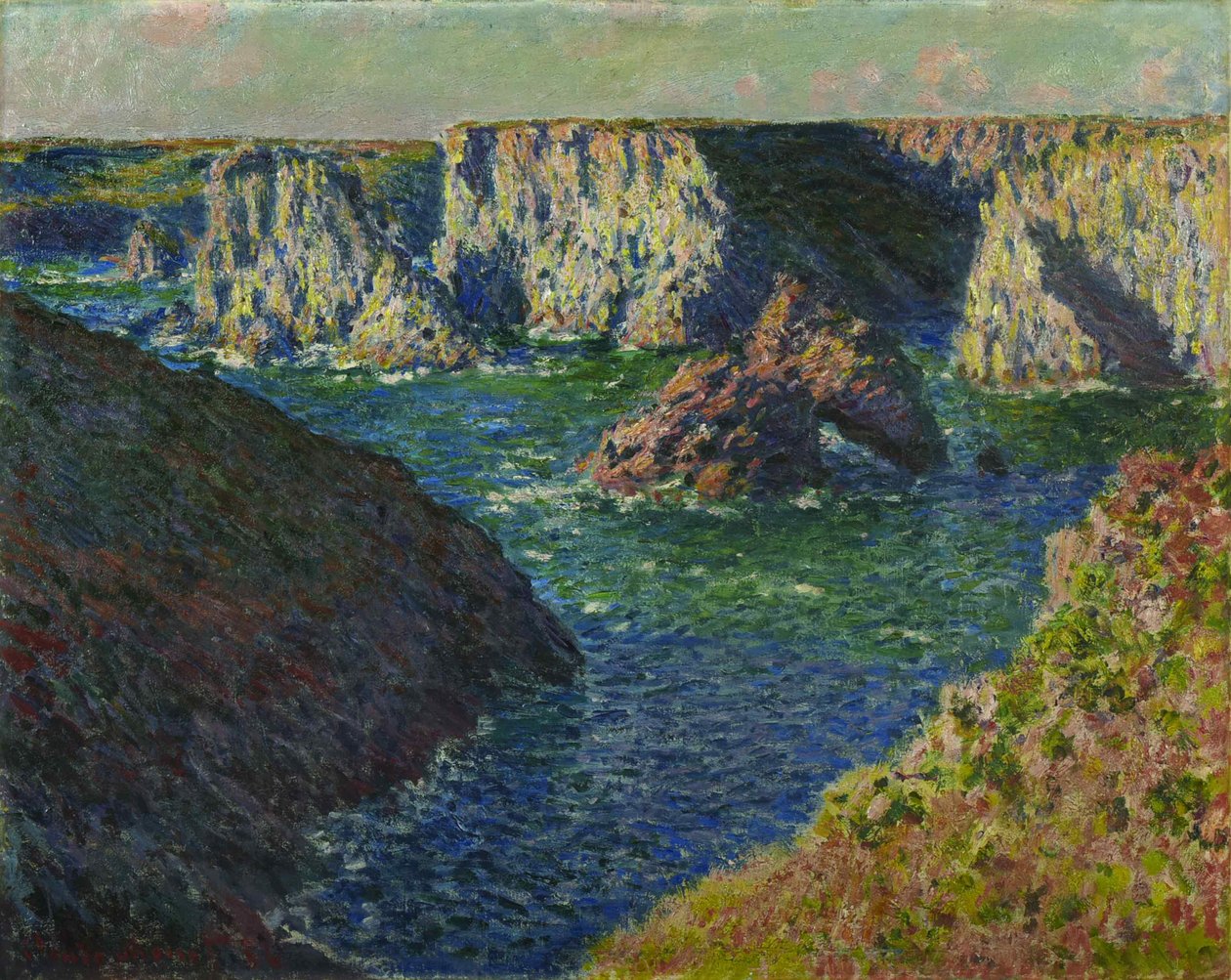 As rochas de Belle-Ile As rochas de Belle-Ile, 1886. de Claude Monet