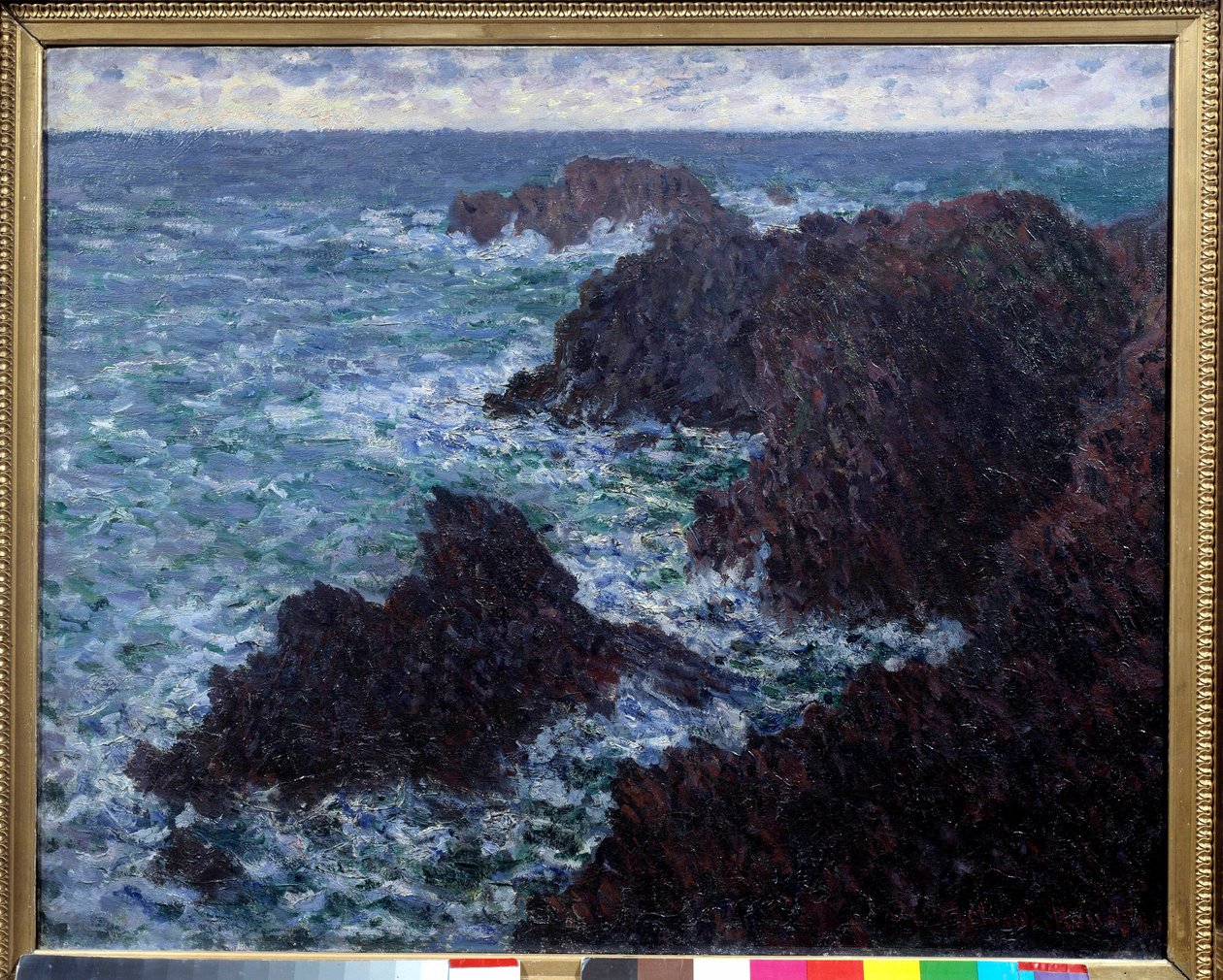 Les Roches de Belle Ile (Belle-Ile), la cote sauvage Painting by Claude Monet (1840-1926) 19 Century Sun. 0,65x0,81m. Paris, Musee d