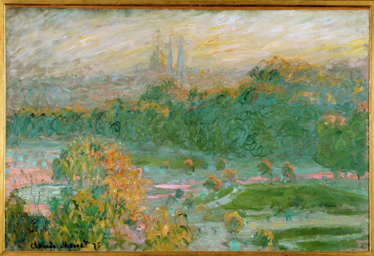 Les Tuileries (óleo sobre tela) de Claude Monet
