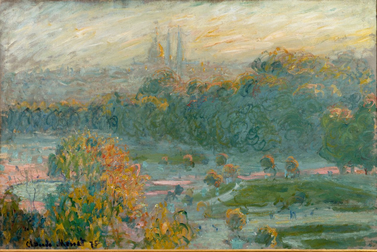 Les Tuileries, estudo de Claude Monet