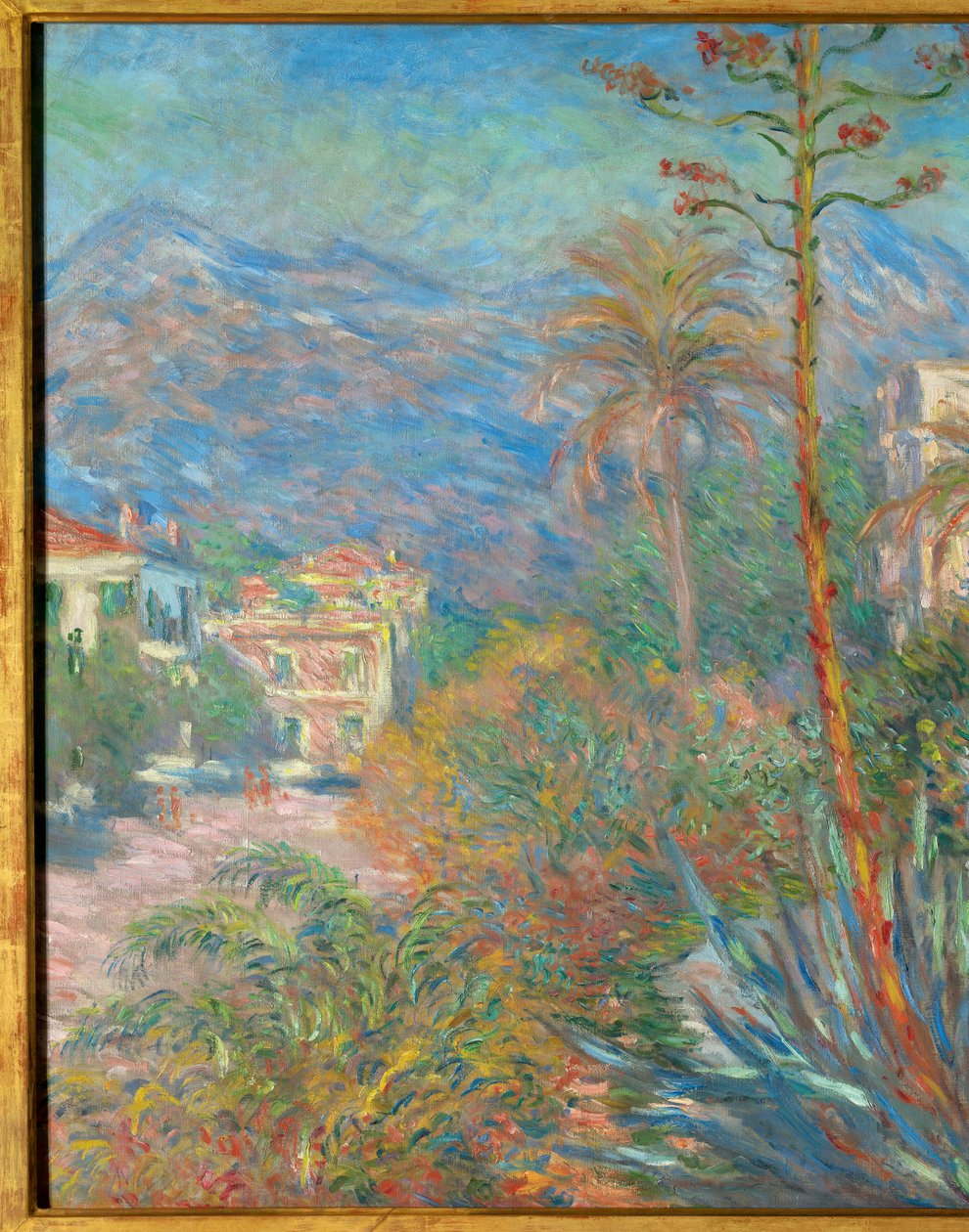 Les villas a Bordighera,1884 (óleo sobre tela) de Claude Monet