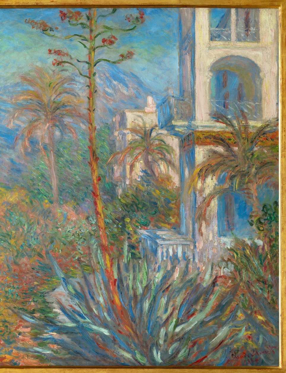 Les villas a Bordighera,1884 (óleo sobre tela) de Claude Monet