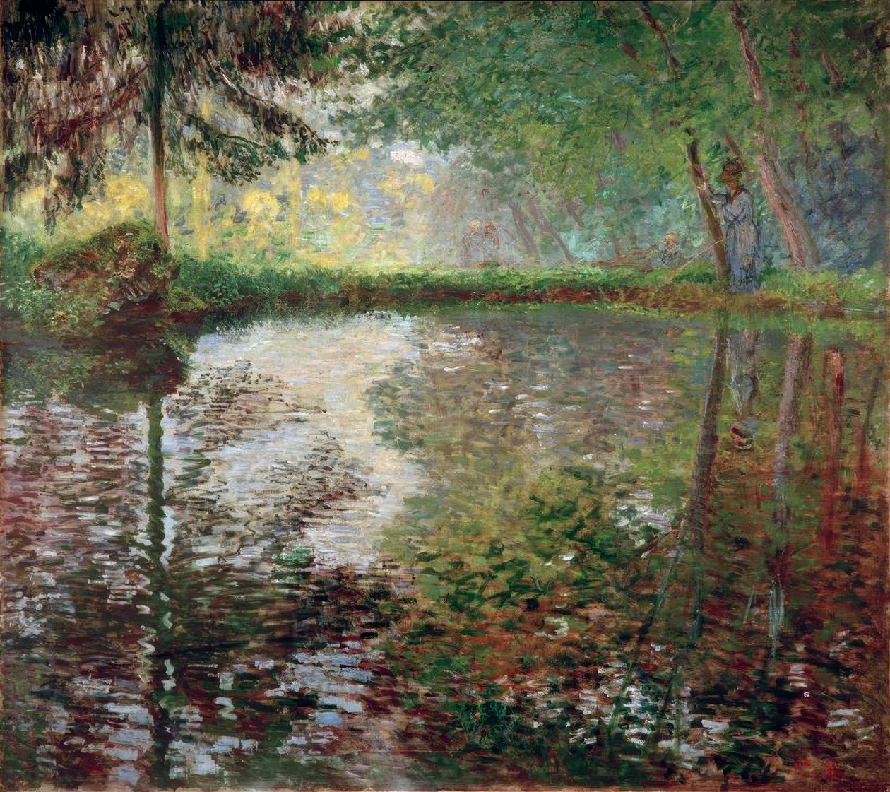 O lago em Montgeron de Claude Monet
