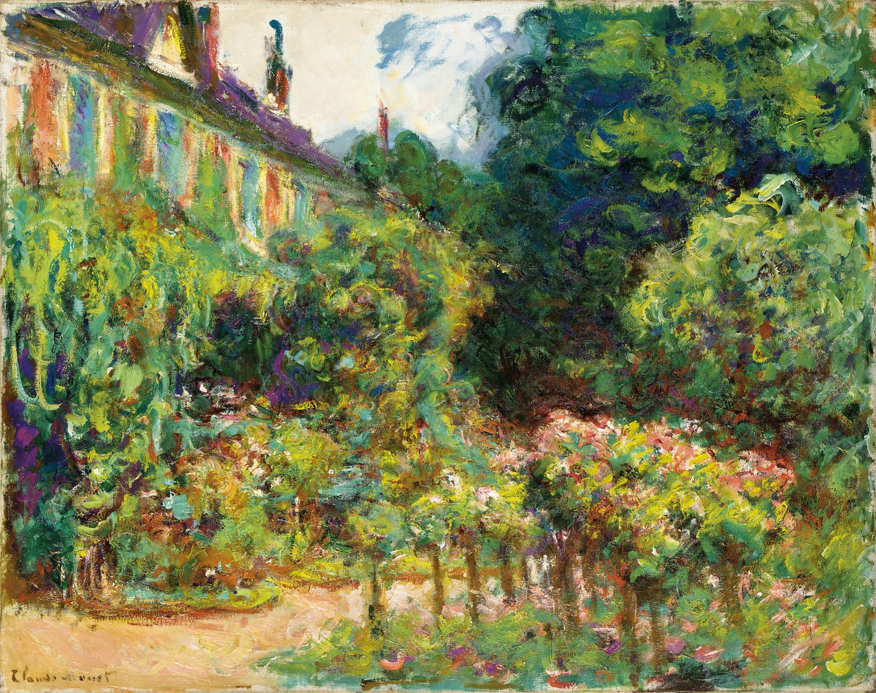 Casa do artista em Giverny, 1913 de Claude Monet