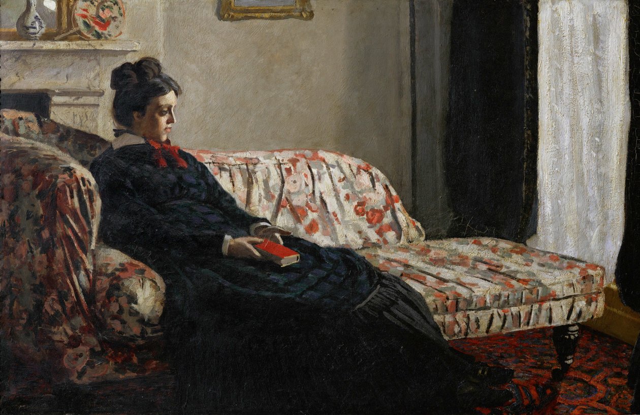 Meditação. Mme. Monet (óleo sobre tela) de Claude Monet