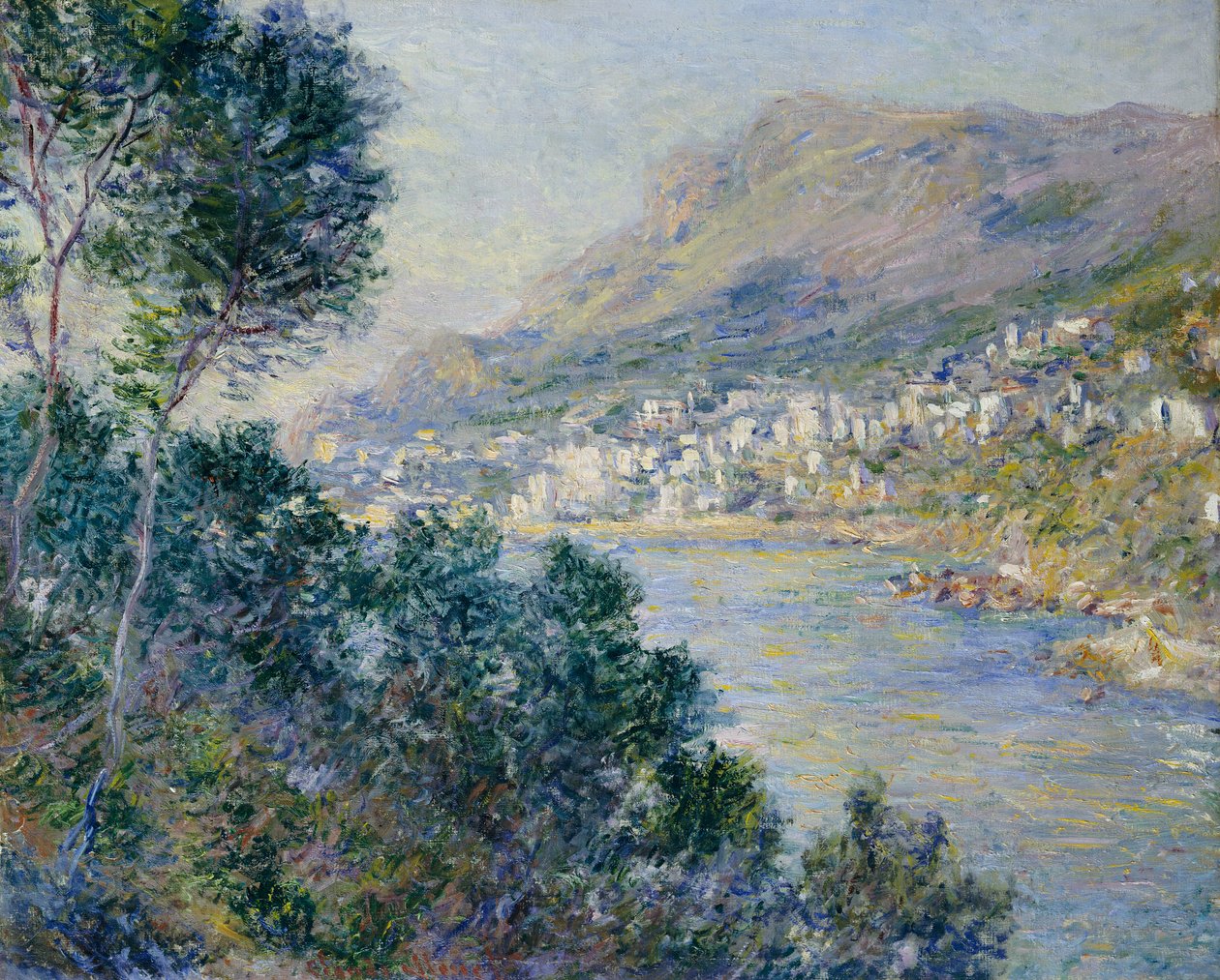 Monte Carlo, vista de Cap Martin, 1884 de Claude Monet