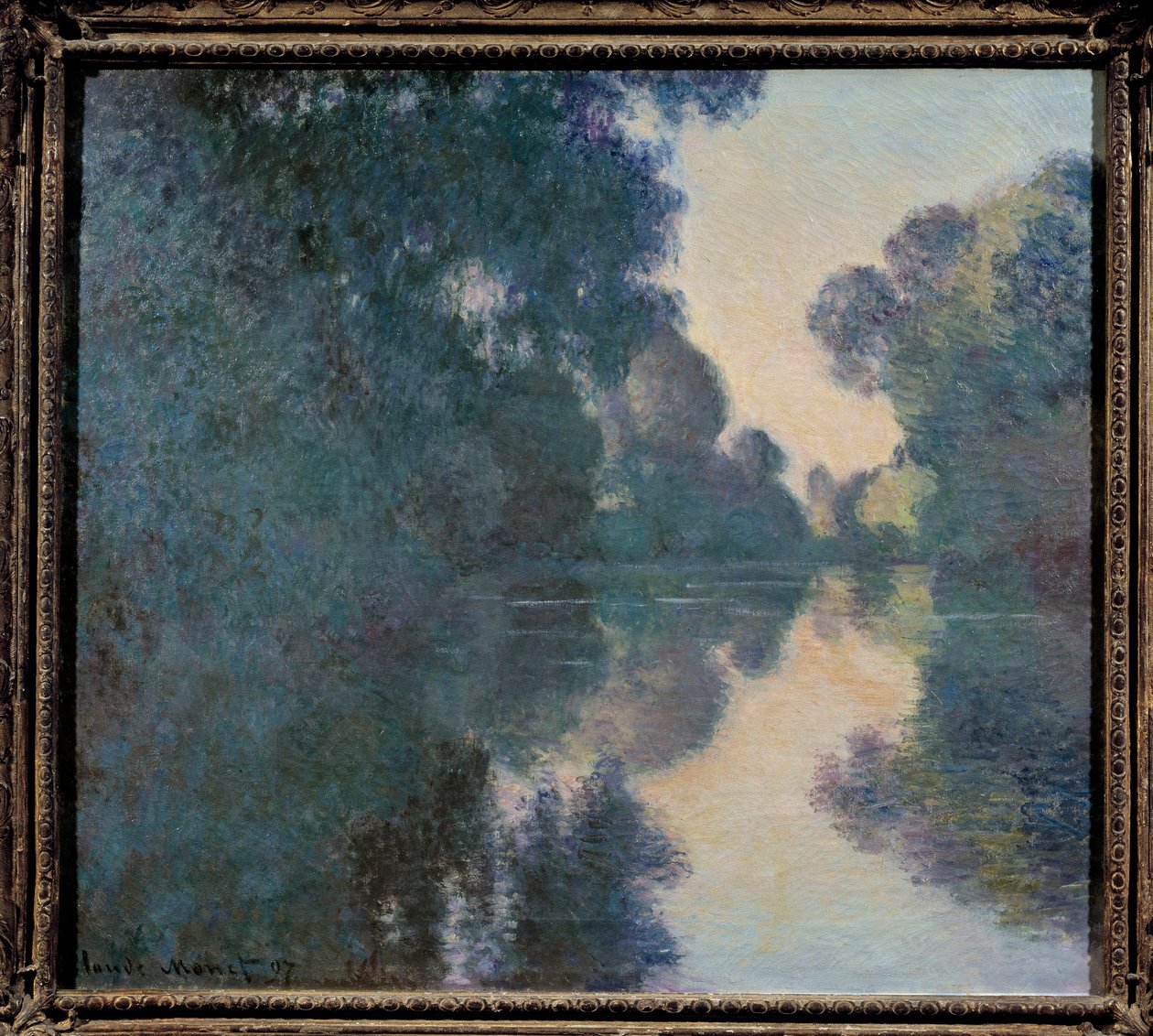 Manhã no Sena perto de Giverny de Claude Monet