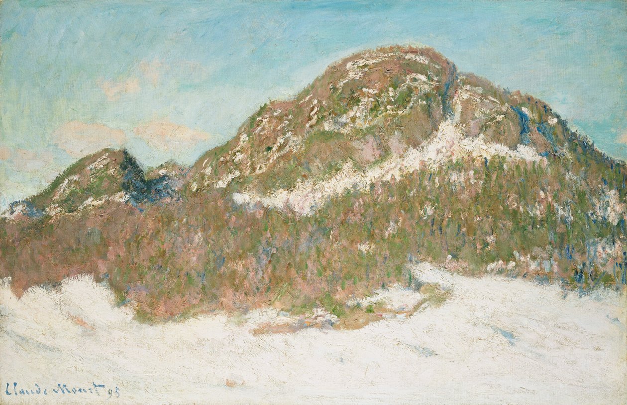 Monte Kolsaas, efeito da luz solar, 1895 de Claude Monet