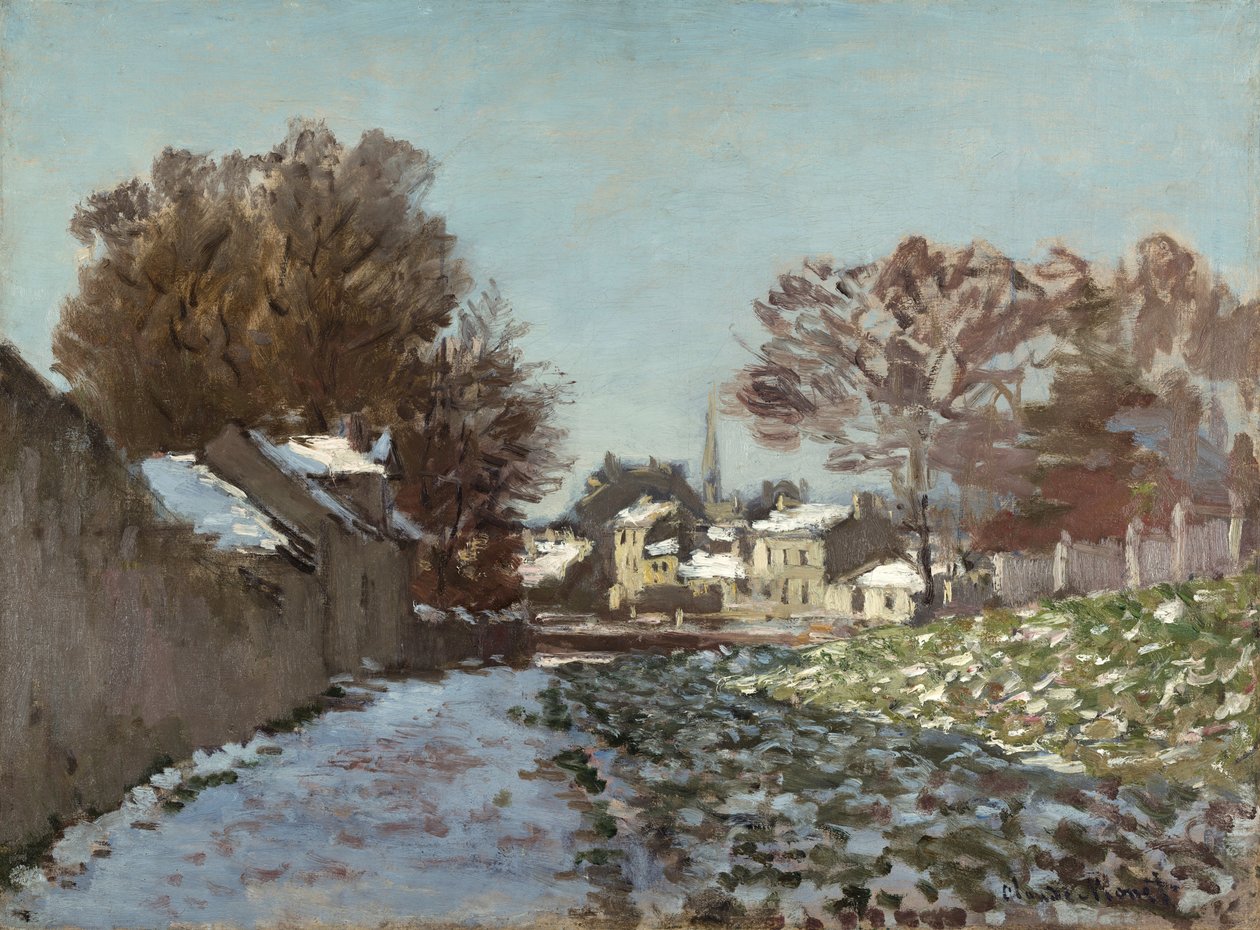 Neve em Argenteuil de Claude Monet