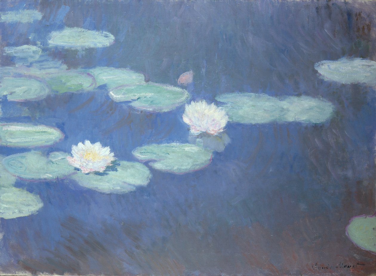 Ninfeas, c.1916-19 (óleo sobre tela) de Claude Monet