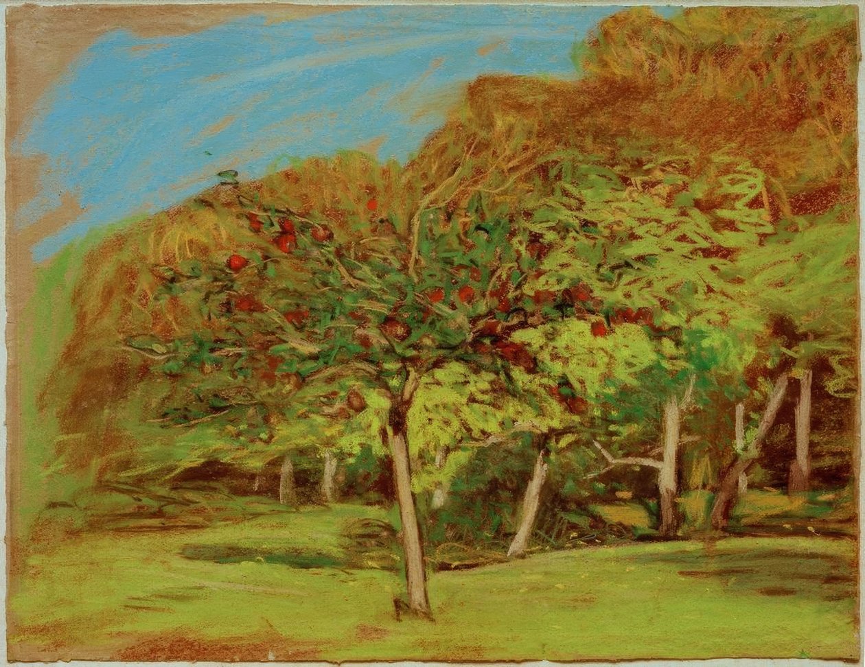 árvores de fruto de Claude Monet