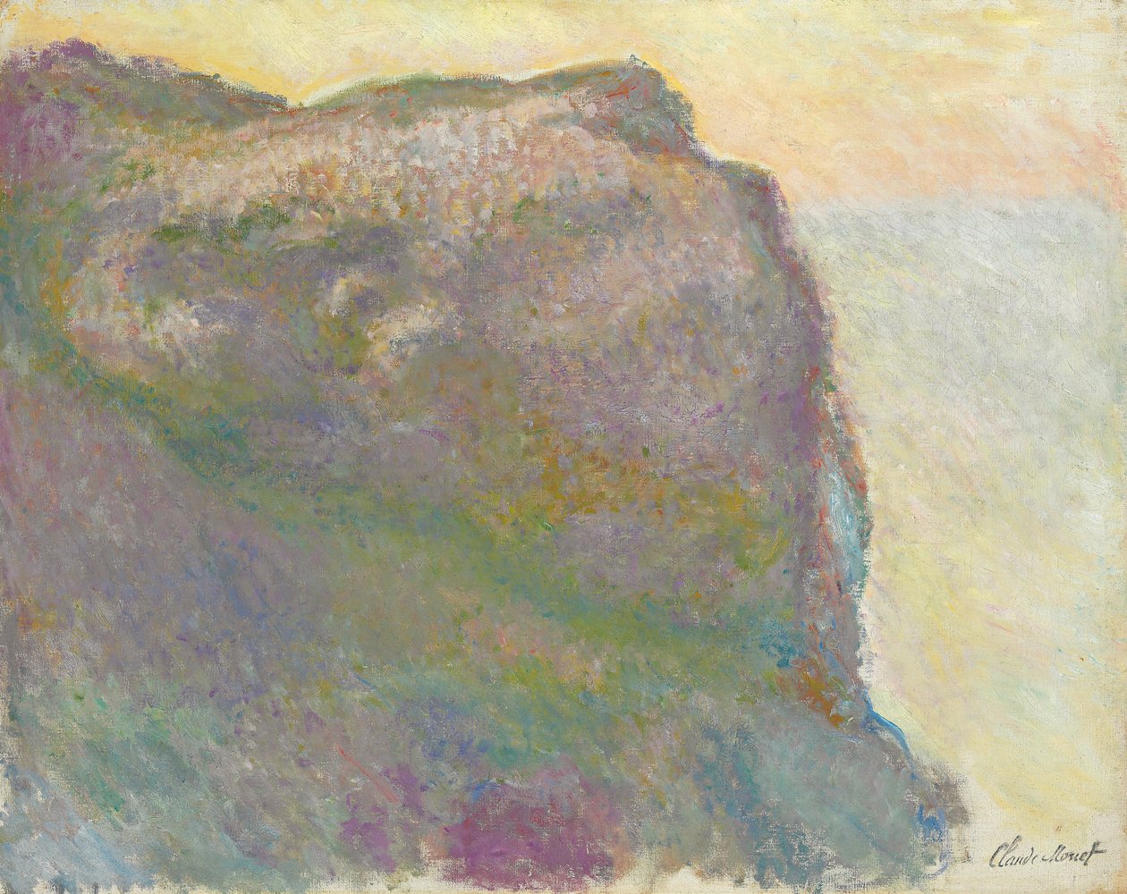No penhasco, Petit D "Ailly; Sur la falaise, em Petit Ailly, 1896 de Claude Monet