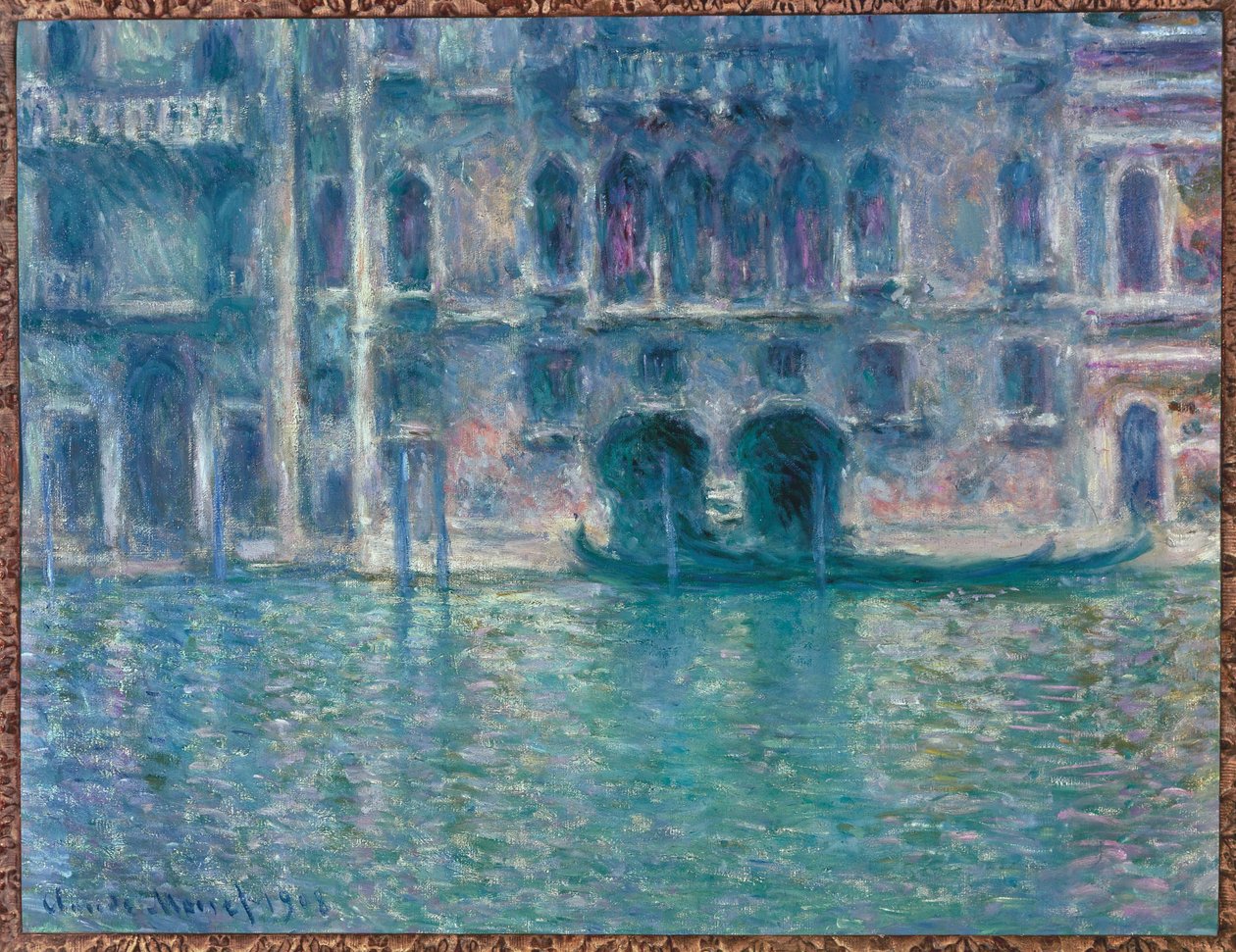 Palazzo da Mula, Veneza (óleo sobre tela) de Claude Monet
