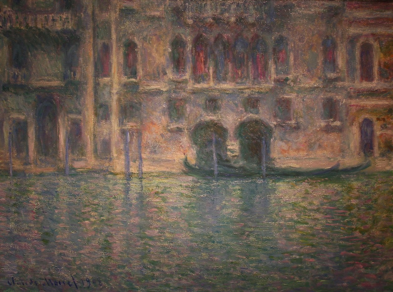 Palazzo da Mula, Veneza de Claude Monet