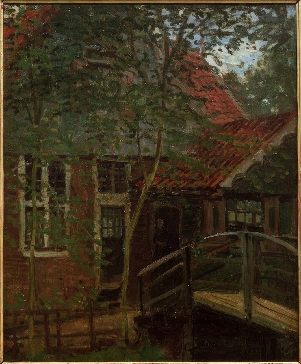 Passarela na Holanda, Zaandam de Claude Monet