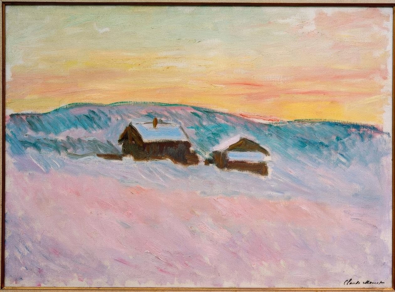Paisagem Da Noruega, Casas Azuis de Claude Monet