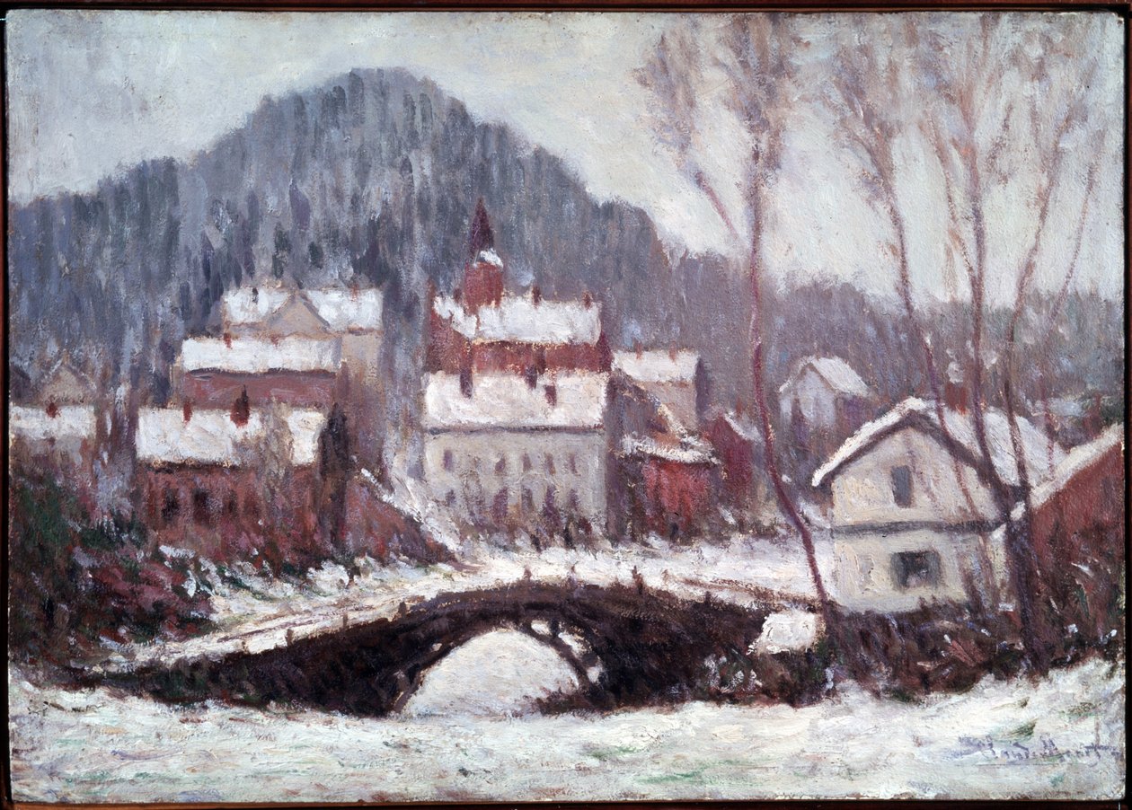 Paisagem de Inverno. Pintura de Claude Monet (1840-1926) de Claude Monet