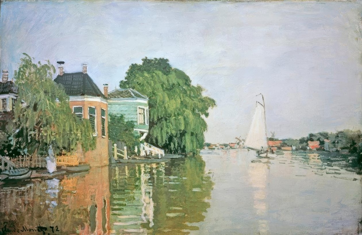 Paisagem perto de Zaandam de Claude Monet