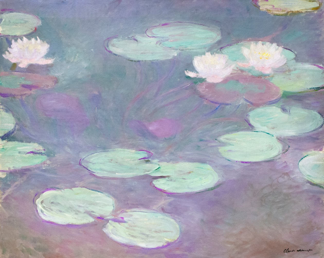 Lírios de água rosa, Claude Monet de Claude Monet